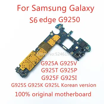 Kehtivad Samsung Galaxy S6 serv G9250 G925F G925A G925V G925T G925P G925I 32GB lukustamata originaal emaplaadi väljavahetamine 15