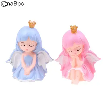 9.8 cm Kawaii Angel Tüdruk Nukk Mini Vibu Väike Printsess Mudel Kook Decor Sünnipäeva Asjade Mänguasjad Tüdrukute Kingitused 1