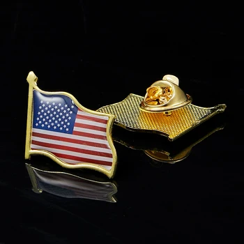 Ameerika Lipu Müts Tie Tack Pääsme 3D Viipab Rinnamikrofon Pin-Ameerika Ühendriikide Värvi Pin-Sõle Decor 8