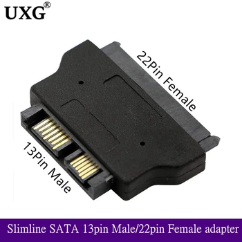 Kahe SATA Adapter Serial ATA 7+15 22pin Naiste Slim 7+6 13pin Mees Adapter Lauaarvuti Sülearvuti HDD, CD-ROM, Kõvaketas
