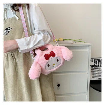 Cartoon palus cartoon Panda seljakott Kawaii ja ilus laurel koer crossbody kott Hello Kitty tüdruk sünnipäeva kingitus anime palus 16