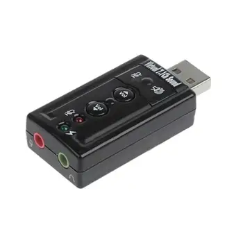 7.1 USB Stereo Audio Adapter Väline helikaart Windows XP/2000/Vista/7 3D-USB-Audio-Adapter PC ja Laptop 4