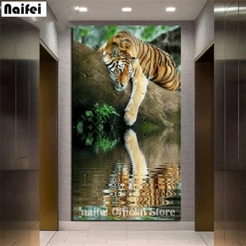 suured Tiger shadow Loomade 5d diy täis ruut, ring diamond drill seina maali kunst mosaiik tikandid müük home decor 13