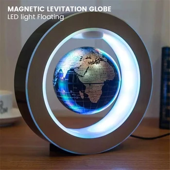 Levitating Lamp Magnetic Levitation Maailmas LED-Pöörlev Gloobus Tuled Öö Tuled Koju Uudsus Ujuvad Lamp Kingitusi Sõpradele