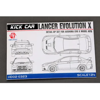 Hobi Disain HD02-0323 1/24 Lancer Evolution X Detail-up Komplekt Metall Mudel Auto Muudatused Käsitsi Valmistatud Mudeli Jaoks valitud（PE+Vaik） 3