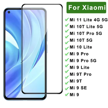 9H Karastatud Klaas Xiaomi Mi 11 Lite 5G NE Mi 10T 9T Lite Pro Ekraan Kaitsja Jaoks Xiaomi mi 9t pro se kaitseklaas Film 10