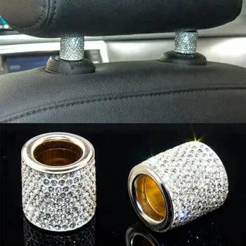 1TK Istme Rod Teemant Sõrmus Auto-styling Auto Ornament Crystal Auto Istme Peatugi Krae Decor Interjöör Vormimiseks 8