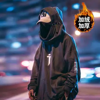 5XL Jaapani Streetwear Topp Mehed Harajuku Kaela Kala Suu PulloversSweatshirts Liiga Hip-Hop Hupparit Naised 2