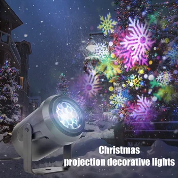 20Patterns LED Lumehelves Tuled Jõulud Projektori Lamp sisevalgustus Pool Lund Tähelepanu keskpunktis Uus Aasta Väljas Kodu Aed Decor 3