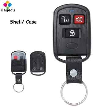 KEYECU Võtmeta Sisenemise puldiga Auto Key Shell Puhul 3 Nööpi - FOB jaoks Hyundai Elantra Santa Fe XG300 XG350 jaoks Kia 9
