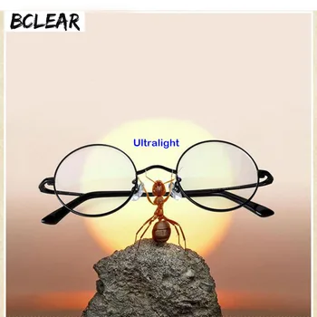BCELAR Puhas Titaan Taastada Vana Võimalusi, Klaasid Raami Mees Optika Lühinägevus Ringi Klaasid Raami Ma ' am Prillide Raam Retro 10