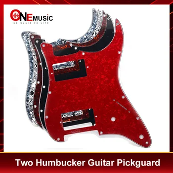 Mitmevärviline 3 Kiht 11 Augud HH kaks Humbucker Kitarri Pickguard Anti-Scratch Plaadi ST FD Electric Guitar 10