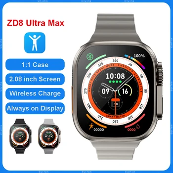 ZD8 Ultra MAX Smart Watch Seeria 8 Titaani Sulam 1:1 49mm Juhul Bluetooth Kõne NFC EKG Veekindel Juhtmevaba Laadimise Smartwatch 8