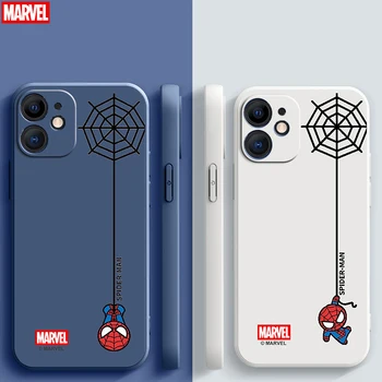 Ime armas Spiderman iPhone 13 12 11 Pro Max 12 13 Mini X-XR, XS Max 6 6s 7 8 Pluss telefoni puhul vedel silikoon coque Carcasa 8
