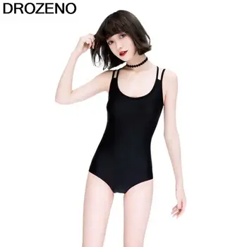 Drozeno Must Ujumistrikoo Libistades Bodysuit + Seelik Kahes tükis Ujumistrikoo Naiste Resort Spa Beachwear 7