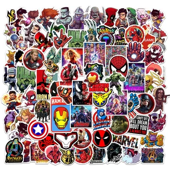 10/50/100tk Disney Marvel Avengers Kleebised Klassikaline Anime Sülearvuti Pagasi Rula Veekindel Superkangelane Kleebis Lapsed Mänguasjad 15