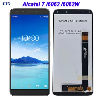 Algne Testitud Assamblee Alcatel 7 6062W OT6062 6062 Digitizer LCD Täielik Touch Screem Asendamine