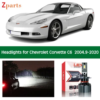 Auto LED Vilkur Jaoks Chevrolet Corvette C6 Low Beam High Beam Auto Canbus Tulede Valgustus Valget tuld Lamp Tarvikud Osad
