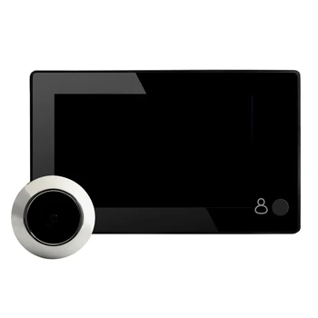 Jaemüük 4.3 tolline HD Ukse Peephole 145 Kraadi lainurk Digitaalne Smart Uksekell TFT Värviline Ukse Silma Home Security Kaamera Ekraan