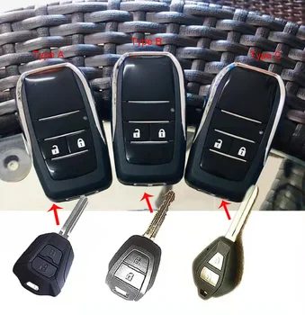 Modfied Kokkuklapitavad Flip Remote Key kest Isuzu Auto Võtme Toorikud Juhul 6
