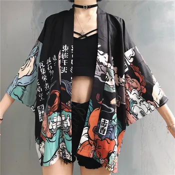 Naiste Kimono Jakk Jaapani Rõivad Särk Haori Obi Yukata Naiste Rannas Suvel Kimono Naiste Cosplay Särk