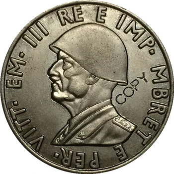 Albaania 1939 0.5 Lek Franki mündi koopia 24mm 8