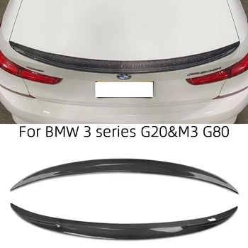 BMW 3 Seeria G20 G28&M3 G80 P Style Carbon fiber Tagumine Spoiler Pagasiruumi tiiva 2018-2023 FRP kärgstruktuuri Sepistatud