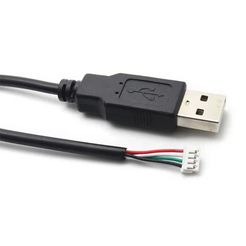 Kõrge Edastamine USB PH2.0 pikendusjuhe PH2.0 Naine USB 2.0 Mees 4-pin Kaabel Must 30cm/12 Tolline 6