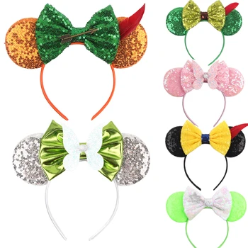 Disney Miki-Minni Kõrvad Peapael Lumi Valge Printsess Litrid Vibud Cosplay Kostüüm Lapsed Peapael Kingitus Tüdrukud, Juuksed Tarvikud 7