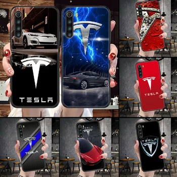 Elektriauto Tesla Telefoni Puhul Xiaomi Redmi Märkus 7 8 9 10 7A 8T 9A 9T 9S 10S Pro must kunst peaminister silikoon raku kaane värvimine 15