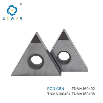 TNMA160402 TNMA160404 TNMA 160408 PCD CBN Diamond Kuupmeetri boornitriid Plaat Lisab Välise Toite Tööriista Tera CNC Treipingi Vahendid 10