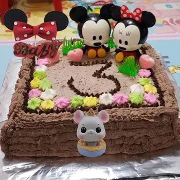 Disney Miki hiir Minni Küpsetamine Kook Teenetemärgi Kaunistused Koogikarpides Torukübar Beebi Sünnipäeva Teenetemärgi Asjade Sünnipäeva Kingitus