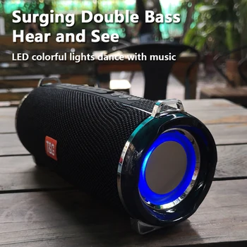 Kaasaskantav Bluetooth Kõlar Väljas Raadio Heli Võimendi Veekindel Soundbar Veerus U Disk Traadita Subwoofer LED Valgus Soundbox 5