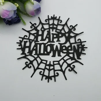 Happy Halloween Metalli Lõikamine Sureb Šabloonid DIY Scrapbooking Dekoratiivne Reljeef Käsitöö Die Lõikamine Mall