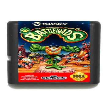 Battletoads Mäng Kassett Uusim 16 bitine Mängu Kaardi Jaoks Sega Mega Drive / Genesis Süsteem 1