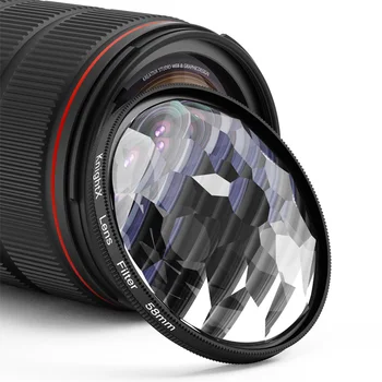 KnightX Kaleidoscope Prisma 49mm 52mm 55mm 58mm 67 mm Filter Kaamera Fotograafia Tarvikud UV CPL objektiiv 4