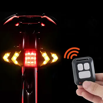 Tagumine Lamp Smart Bike Traadita Kaugjuhtimispult suunatuli Tuled Jalgratta LED Taillight Kergesti Paigaldus Isikliku Jalgratta Osad 7