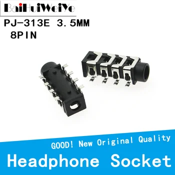20PCS/PALJU 3,5 mm Emane Audio Pesa 8 Pin-SMT SMD Kõrvaklappide Pesa Pesa PJ-313E PJ313E 12