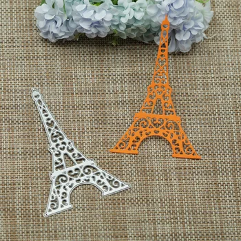 Eiffeli Torn Muster Metalli Lõikamine Sureb DIY Mälukaart Foto Albumisse Pilte Kaunistus Raamatu Art Töö, Materjal, Käsitöö 5