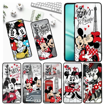 Disney Pariisi Minnie Mickey Jaoks Xiaomi Redmi Märkus 11E 11S 11 11T 10 10S 9 9T 9S 8 8T Pro 5G 7 5 Must Pehme Telefoni Juhul Funda 12
