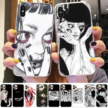 Yinuoda Jaapani Horror Manga Stiilis Telefon Case for iPhone 11 12 pro XS MAX 8 7 6 6S Pluss X 5S SE 2020 XR juhul
