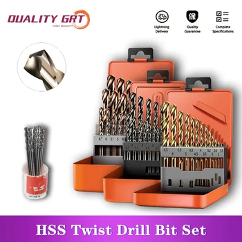 Q. Brt HSS M35 Twist Drill Bit kiirlõiketerasest Puuriterad Auk Lõikur Drill Bit DIY Roostevabast Terasest Puidu Metalli Natuke ülikond 12