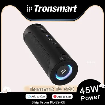 Tronsmart T6 Pro Bluetooth-5.0 Kaasaskantav Kõlar Kuni 45W, IPX6 Veekindel, 10400mAh aku, Kolm EQ Mõju Lülitus 4
