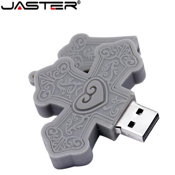 JASTER mood Risti USB Flash Drive 4GB 8GB 16GB 32GB 64GB Pendrive Pen Drive-USB 2.0 Flash Memory Stick Personaliseeritud Kingitus 1