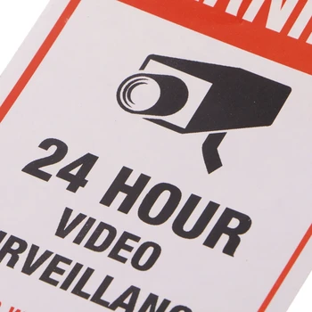 10tk/palju Veekindel PVC VIDEOVALVE videovalve Turvalisuse Kleebis hoiatusmärgid 103E