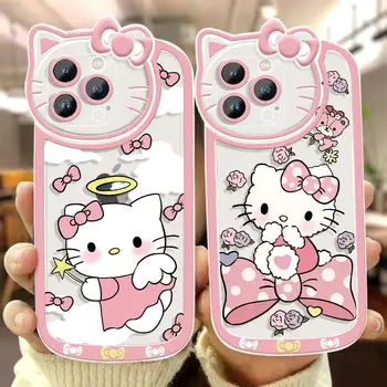 Originaal Sanrio Hello Kitty Põrutuskindel Case For iPhone 14 13 11 12 Pro Max XS XR 7 8 Plus SE Multikas Armas Pehme Läbipaistev Kate 13