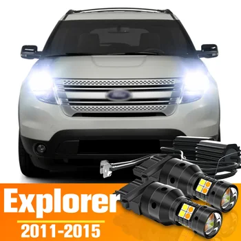 2tk Dual Mode LED suunatuled+päevasõidutuli SOOVITUSLIKUD Tarvikud Ford Explorer 2011-2015 2012 2013 2014