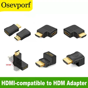 HDMI-ühilduvate Meeste ja Naiste Pistiku Adapter 180 Kraadi Sirge, Küünarnukk Converter Kaabel Extender for PC Ekraani Jälgida, Xbox 3