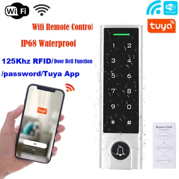 Wifi Tuya RAKENDUSE Remote Access Control Metallist 125Khz RFID-Kaardi Standalone Ukse Juurdepääsu Kontroll IP67, Veekindel Uksekell Funktsioon 4
