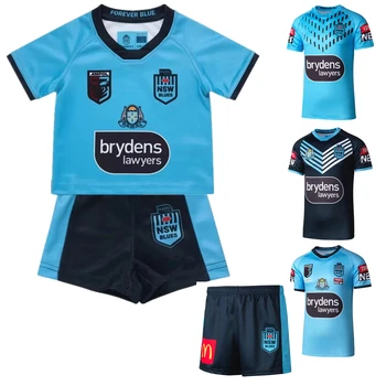 Vanus 3~13 aastat vana 2022 lapsed sobib ragbi jersey QLD PÄRITOLURIIGI NSW BLUES Lapsed noored täiskasvanud ragbi särk 9